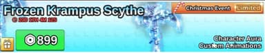 Frozen Krampus Scythe